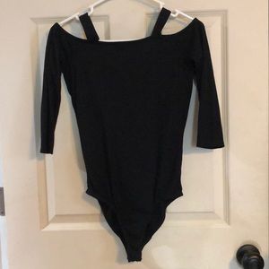 Off the shoulder open back bodysuit